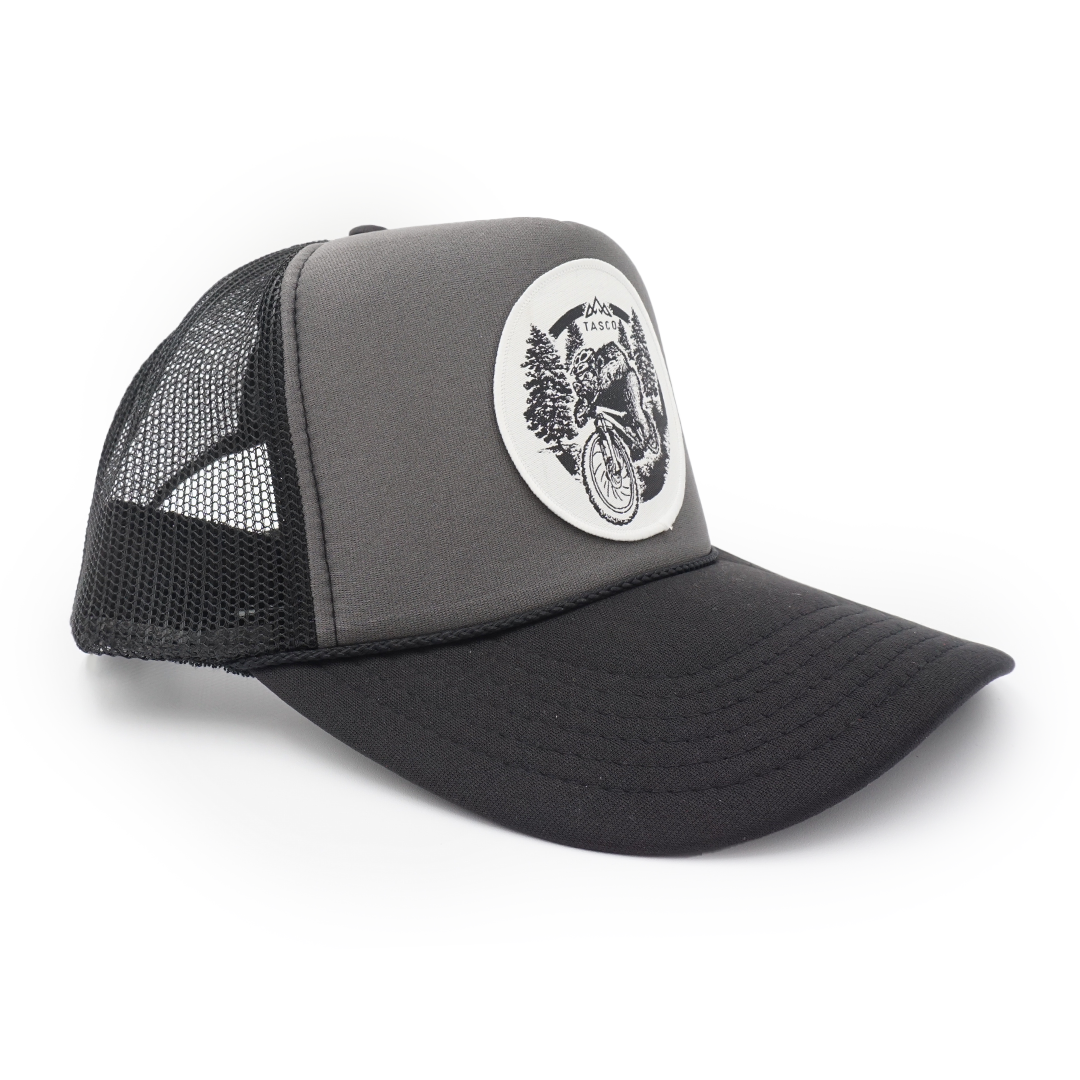 Foam Snapback Trucker Hat - Braaap Bear (Black)