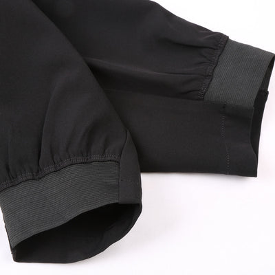 TASCO MTB pants detail photo showing the elastic cuff panels.